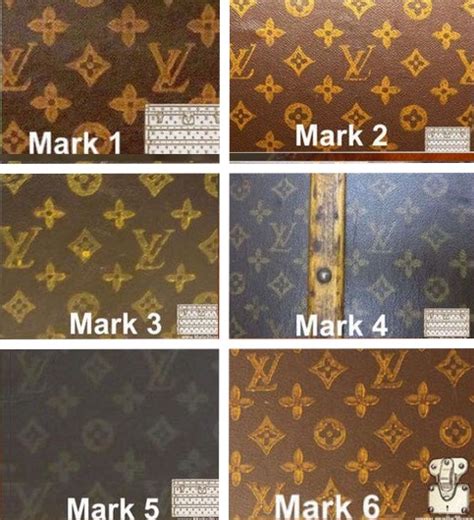 Toiles enduites malles Louis Vuitton MARK 